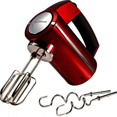 Morphy Richards 48989 Accents Hand Mixer in Metallic Red